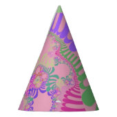 Pet voor roze regenboogmod feesthoedjes (Links)