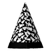 Pet voor spookgeest halloween zwarte partij feesthoedjes (Achterkant)