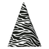 Pet voor zwarte en witte Zebra Feesthoedjes (Rechts)