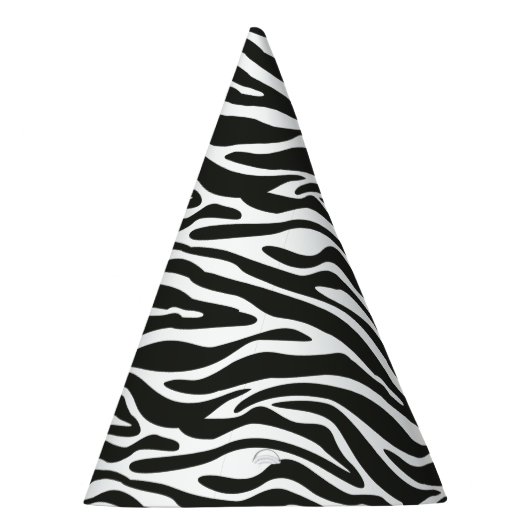 Pet voor zwarte en witte Zebra Feesthoedjes (Rechts)