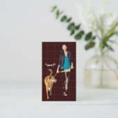 Pet Walker of Sitter Visitekaartje (Staand voorkant)