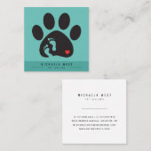 Pet Walker Service Pet Care Square Visitekaartje (Voorkant / Achterkant)