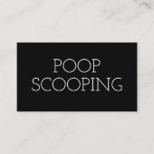 Pet Waste Removal Black Eenvoudig Visitekaartje (Voorkant)