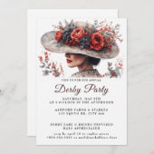 Pet Waterverf Derby Party Uitnodiging (Voorkant / Achterkant)