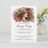Pet Waterverf Derby Party Uitnodiging (Staand voorkant)
