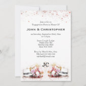 Pet waterverf mannen voor homoparen kaart (Voorkant)