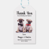 Pet Wedding Bedankt Persoonlijke foto Dog Cadeaulabel (Achterkant)