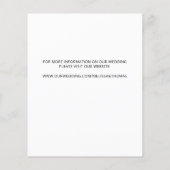 Pet Wedding Budget Dog sparen de Datacards (Achterkant)