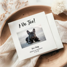 Pet Wedding Cocktail Napkins