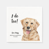 Pet Wedding Cocktail Napkins Servet (Voorkant)