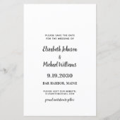 Pet Wedding Custom Photo Dog Save the Date Cards (Achterkant)