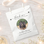 Pet Wedding Custom Photo Dog Treat Doggie Bedankzakje (Geknipt)