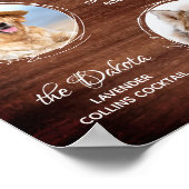 Pet Wedding Dog Bar Handtekening Cocktails Drink Poster (Hoek)