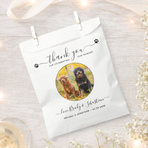 Pet Wedding Persoonlijke foto Dog Treat Doggie Bedankzakje