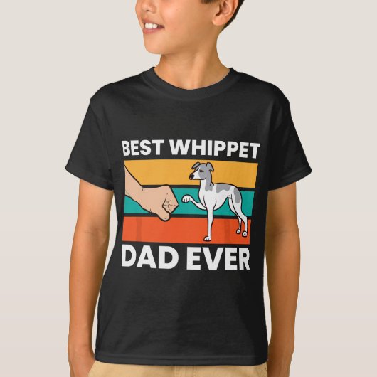 Pet Whippet Best Whippet Pap Ever T-shirt (Voorkant)