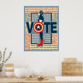 Pet wil dat u stemt poster (Keuken)