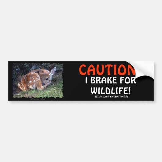 PET & WILDLIFE PROTECTION Herten Bumperstickers (Voorkant)