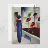 Pet Winkelen - Augustus Macke Briefkaart (Voorkant / Achterkant)