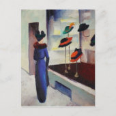 Pet Winkelen - Augustus Macke Briefkaart (Voorkant)