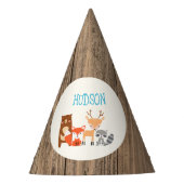 Pet Woodland Th-Th-Paper Birthday Party Feesthoedjes (Voorkant)