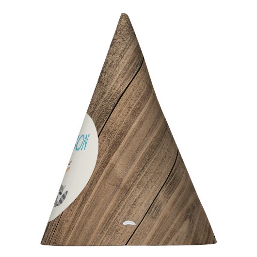 Pet Woodland Th-Th-Paper Birthday Party Feesthoedjes (Rechts)
