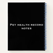 Pet-ziektenotebook Notitieboek (Achterkant)