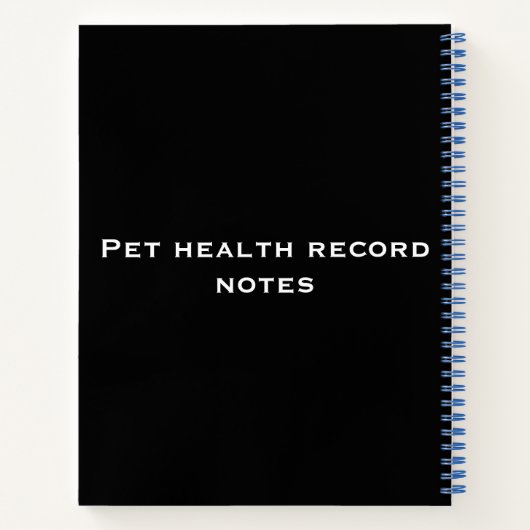 Pet-ziektenotebook Notitieboek (Achterkant)