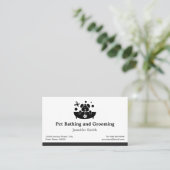 Pet-zwemmen en -kammen - Benoeming Afsprakenkaartje (Staand voorkant)