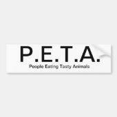 PETA BUMPERSTICKER (Voorkant)