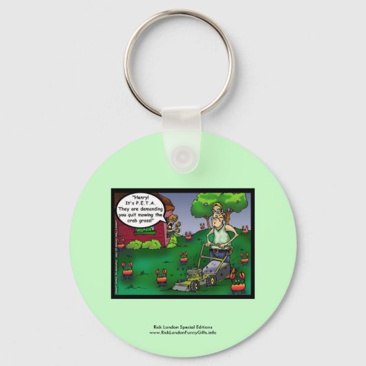 PETA & De Crabgrass Cartoon Grappige Sleutelhanger (Voorkant)