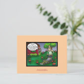 PETA & De Kweekgras Cartoon Grappige Briefkaart (Staand voorkant)