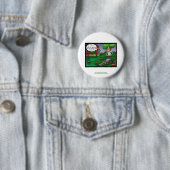 PETA & De Kweekgras Cartoon Grappige Knopen Ronde Button 5,7 Cm (In situ)