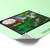 PETA & De Kweekgras Cartoon Grappige Poster (Hoek)