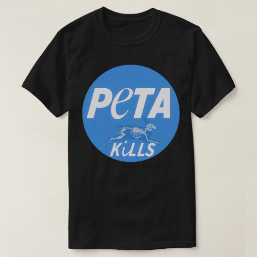 PETA doodt T-shirt (Design voorkant)