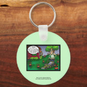 PETA en het Cartoon van Crabgras Funny Sleutelhang Sleutelhanger (Voorkant)