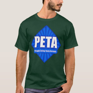 PETA Mensen die astdieren eten T-shirt