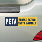 PETA Mensen die dieren eten Bumpersticker (Op auto)