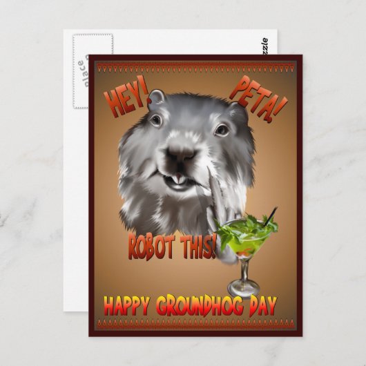 PETA! Robot Dit! Briefkaart (Voorkant / Achterkant)