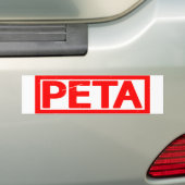 Peta Stamp Bumpersticker (Op auto)