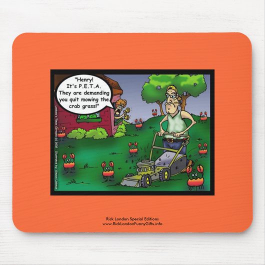 PETA & The Crabgrass Cartoon Muismat (Voorkant)