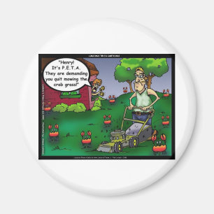 PETA & The Crabgrass Grappige T-shirts Mokken Cade Magneet