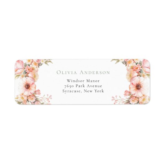 Petaal en Prosecco Adresetiketten Etiket (Voorkant)