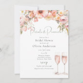 Petaal en Prosecco Vrijgezellenfeest Kaart (Voorkant)