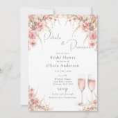 Petaal en Prosecco Vrijgezellenfeest Kaart (Voorkant)