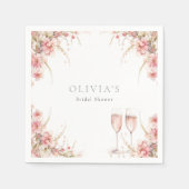 Petaal en Prosecco Vrijgezellenfeest Servet (Voorkant)