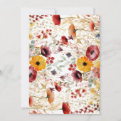 Petaal Perfectie Baby shower Uitnodiging (Achterkant)