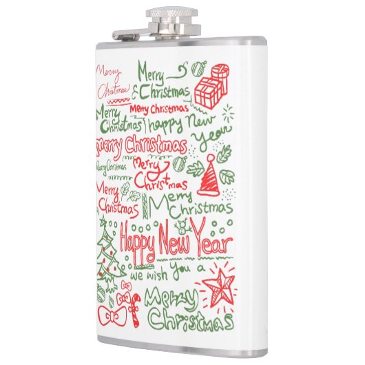 Petaca con diseño navideño para caballeros heupfles (Links)