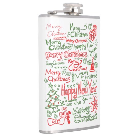 Petaca con diseño navideño para caballeros heupfles (Rechts)