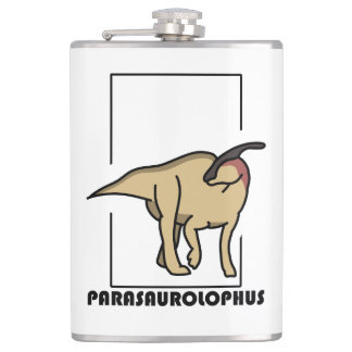 Petaca diseño dinosaurio Parasaurolophus Heupfles