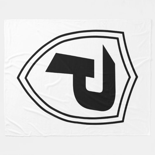 Petal Band Boosters Trademark Blanket (zwart Logo) Fleece Deken (Voorkant (Horizontaal))